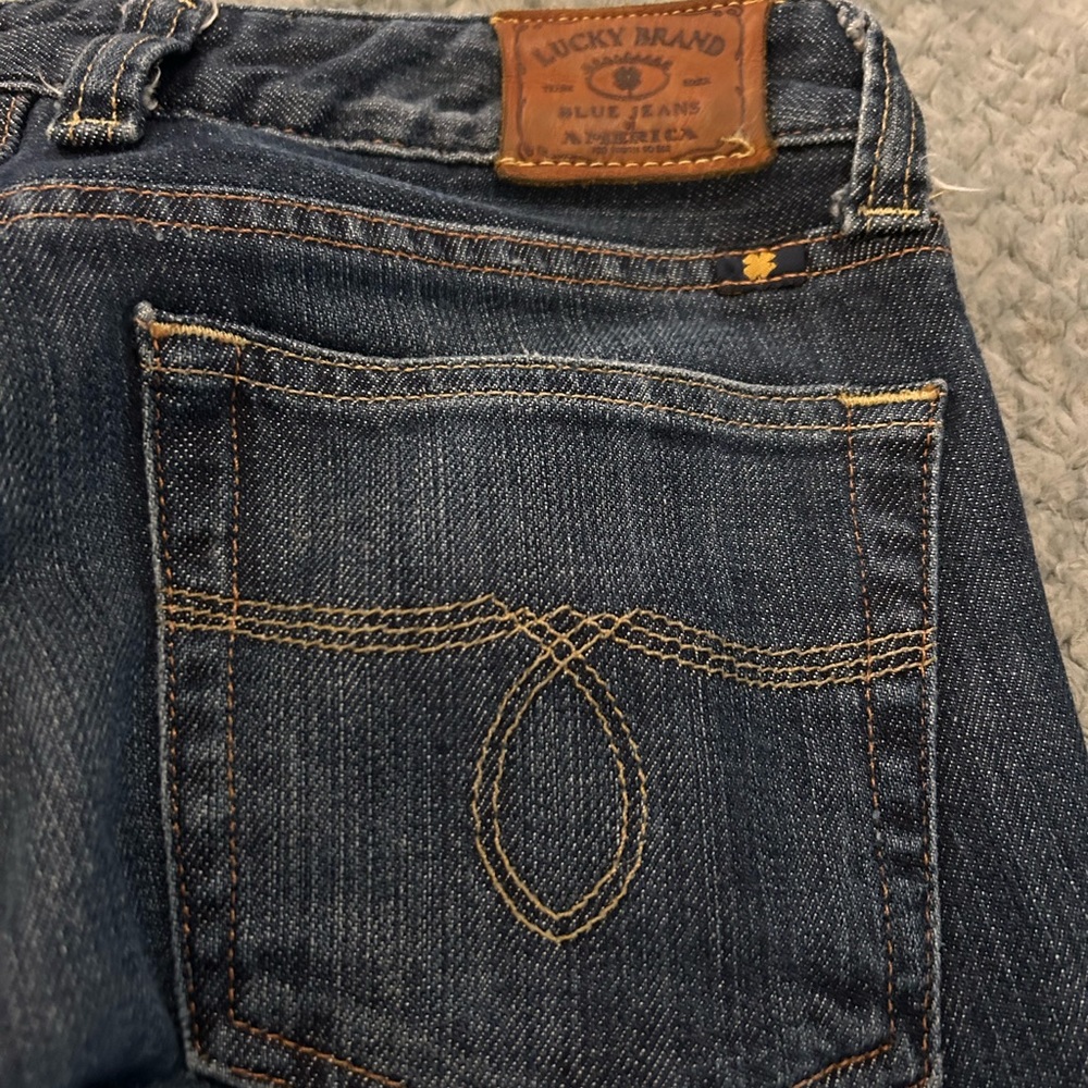 Lucky Brand Lola Boot Blue Jeans Size 2 / 26 Waist - EUC - Picture 6 of 7